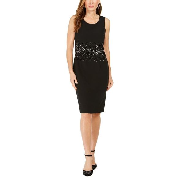 Kasper Dresses & Skirts - Kasper Women's Jeweled Stud Sheath Dress Black Size 12